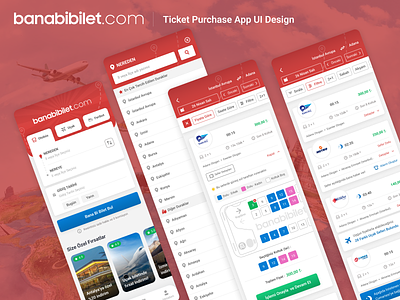 Ticket Purchase App UI Design | Created by Erdal Kurt