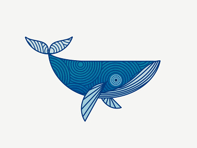 Whale icon illustration line linear whale