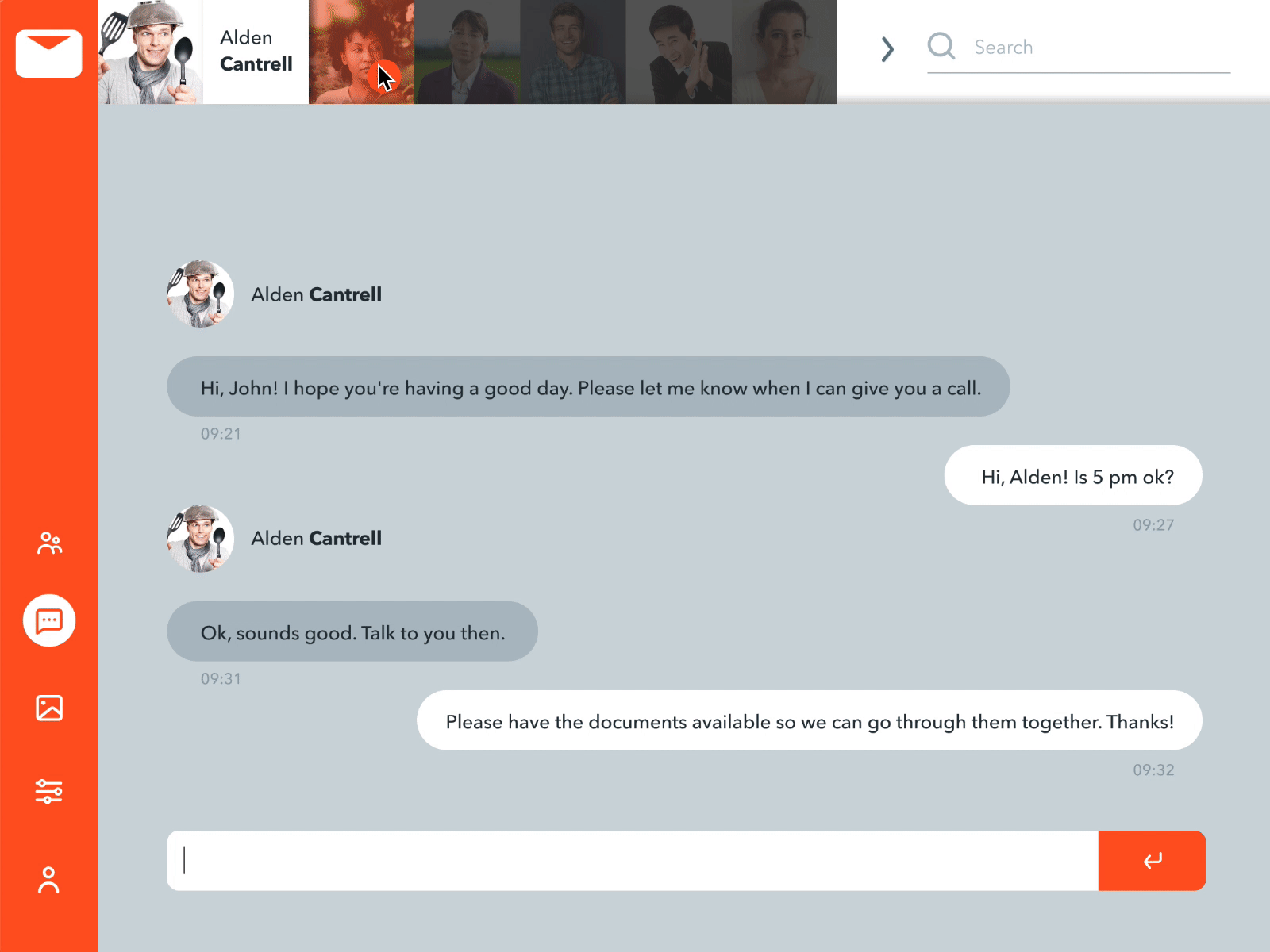 Direct Messaging | 013 013 app communications contacts daily 100 challenge dailyui dailyui013 dailyuichallenge design direct messages direct messaging messages messaging profiles ui userexperience ux web webdesign