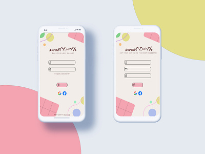 DESSERT DELIVERY app appscreen dailyui design dessert graphic design illustration logo sweet ui uidesign xd