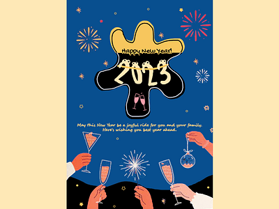 New year greeting card