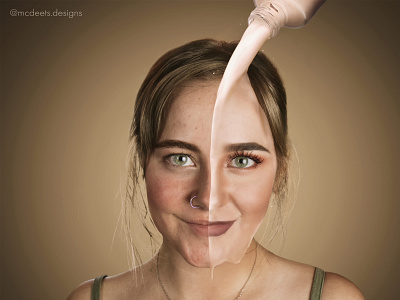Two-faced. design photo composite surrealist two faced