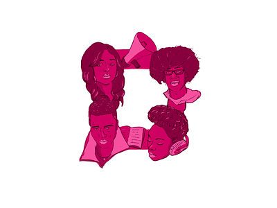 D is for Dear White People 36daysoftype 36daysoftype d d day4 dearwhitepeople designer illustration netflix people portraits