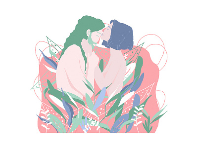 A kiss into the flowers.