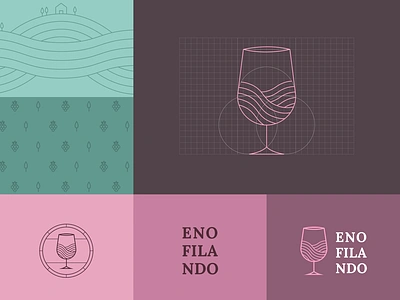 Logo/Branding Design — Enofilando brand brand design brand identity branding design design de marca grid identidade visual logo logo de vinho logo design logo designer logos logotipo marca visual identity wine wine logo