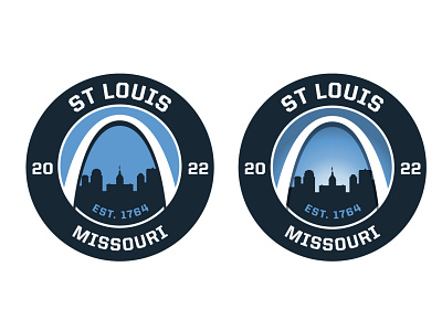 St Louis Badge branding illustration logo vector