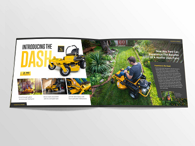 Mower Brochure - 2 of 3 branding design