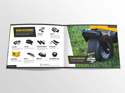 Mower Brochure - 3 of 3 branding design