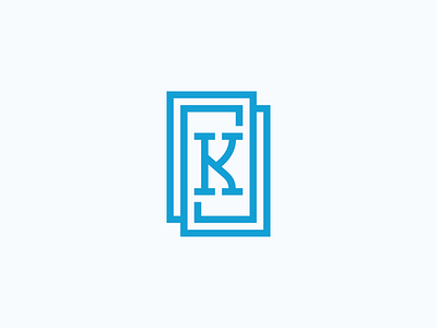 A New Brand Mark for Yours Truly blue brand design k logo minimal monogram personal spiral swiss vortex