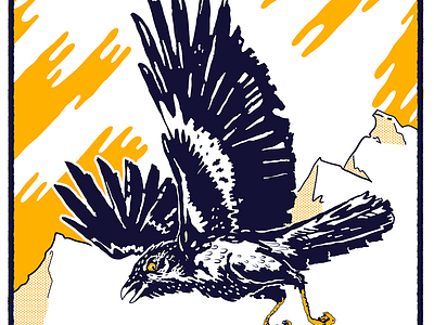 Affinity Designer Doodle affinity art bird crow flying illustration