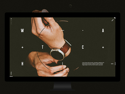 Watches animation design desktop exploded fashion interaction minimal pure site ui ux web