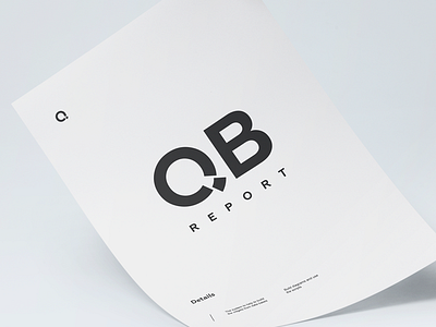 QB report identity logo logotype mark symbol