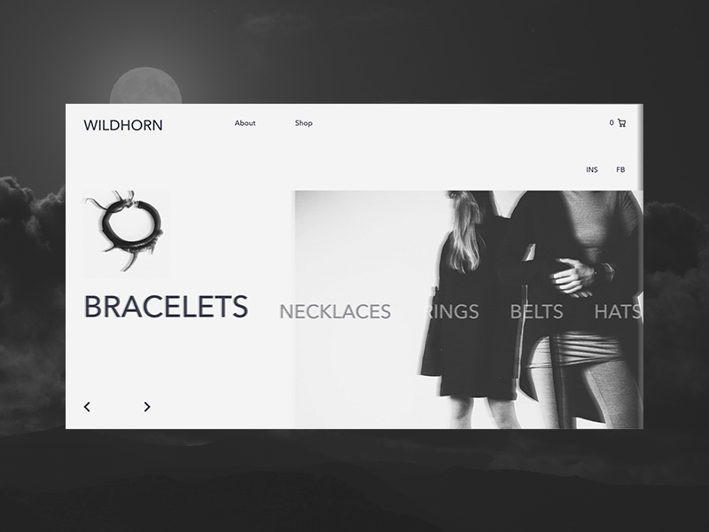 WILDHORN desktop e commerce exploded fashion grid minimal minimalism pure site ui ux web