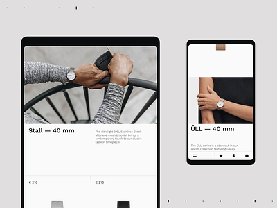 HARPER & BROOKS clean desktop fashion grid minimal pure site swiss typography ui ux watches web