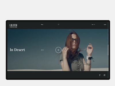 LILITH COCAINE clean concept design desktop digital e commerce exploded fashion grid interaction layout logo minimal minimalism pure site typography ui ux web