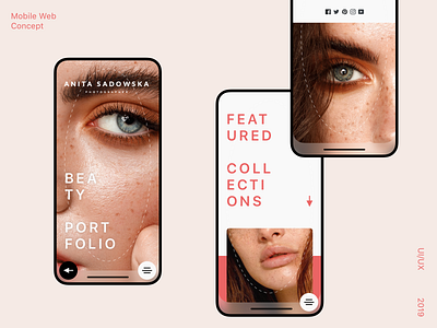 Anita Sadowska branding clean concept design digital fashion graphic grid landing layout minimal minimalism mobile pure site typography ui ux web