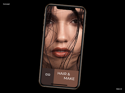 HAIR & MAKE branding clean design fashion graphic graphic design grid interaction minimal minimalism mobile product design site typogaphy ui ux web web design