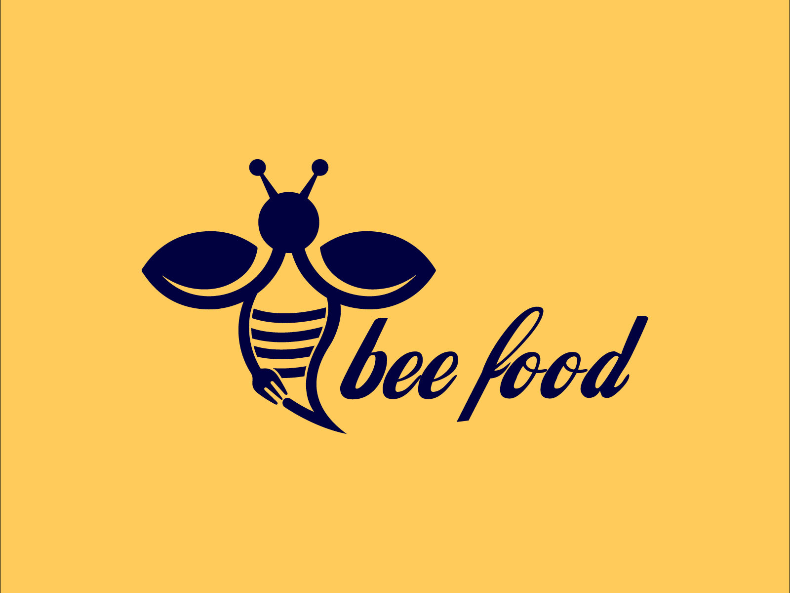 Dribbble Bee food logo jpg By SSartline