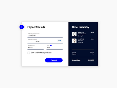 Daily UI #002 - Credit Card Checkout checkout credit card daily ui e commerce order payment shopping