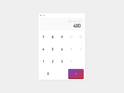 Daily UI #004 - Calculator calculator clean daily ui flat interface design minimal ui web ui