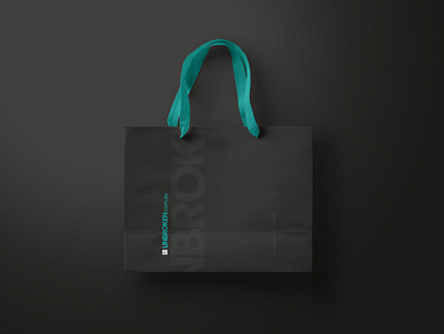 Unbroken Shopping Bag activewear brand brand identity branding branding design concept design gymwear logo unbroken visual identity