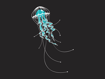 Jellyfish Illustration apparel brand concept development illustration illustrator jellyfish