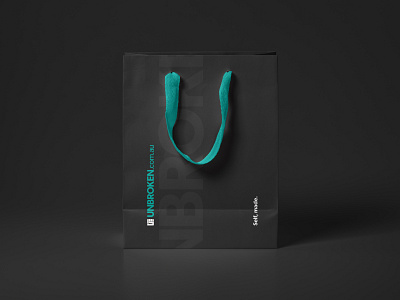 Unbroken Shopping Bag bag brand brand identity branding branding design concept design logo self made shopping bag unbroken visual identity