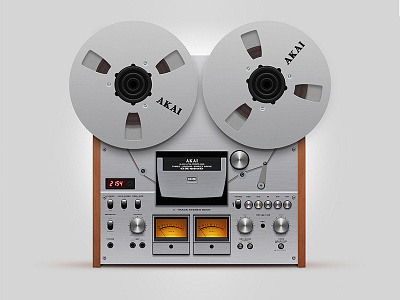 AKAI Inspired Reel-To-Reel Tape Recorder by Eric Smilde on Dribbble