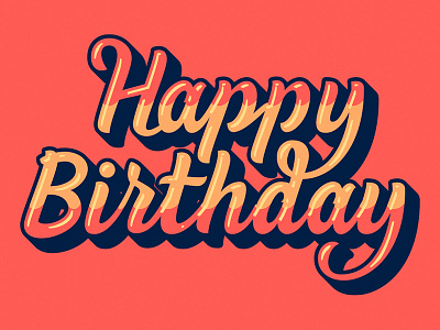 Happy Birthday by Vil on Dribbble