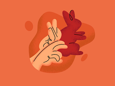 Hand shadow illustration