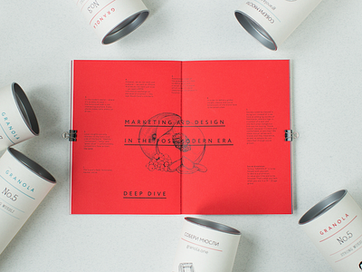 GRANOLA book book branding business case cover marketing red