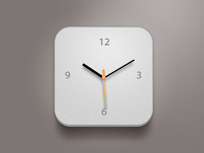 Clock Modification app apple china clock design grey icon ui white xiaowu