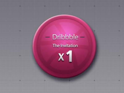 One Invitation button china dribbble invitation join round