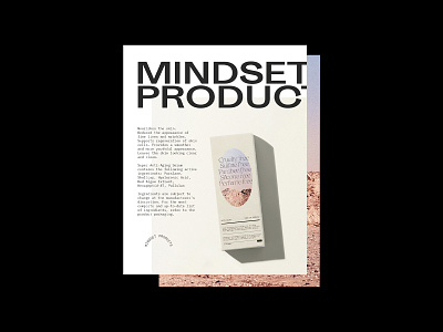 Mindset Products Packaging Design - DRAFT branding cleansing design graphic design layout minimal packaging product typography