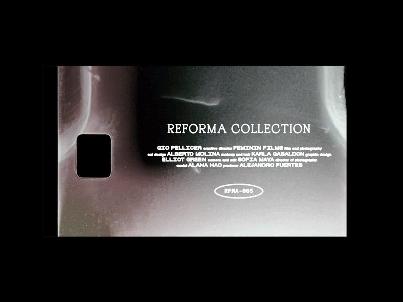 Reforma Collection 005 Type Exploration after effects branding design graphic design layout minimal photography typography