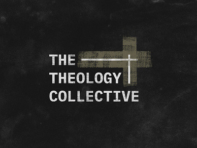 The Theology Collective black and white branding design graphic design line art logo logo design logo design branding logo design concept minimal sansserif type art typeface typographic vector wordmark