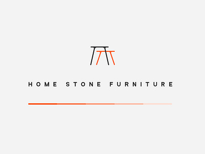 Home Stone Furniture Logo branding design graphic design illustration illustrator line logo logo design minimal sansserif typography vector