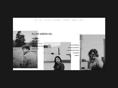 Personal Website - LIVE black and white branding design graphic design minimal photography photoshop typography website