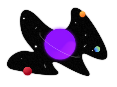 Solar System Doodle planets solar space stars