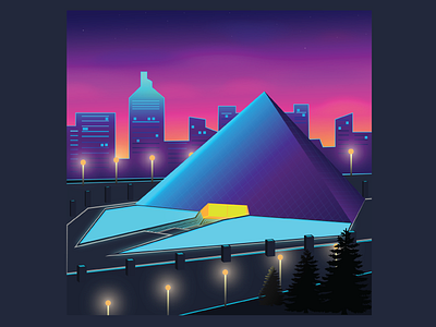 Pyramid illustration building design illustration isometric illustration vector