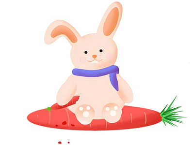 Bunny animal bunny character cute illustration medibang stylus