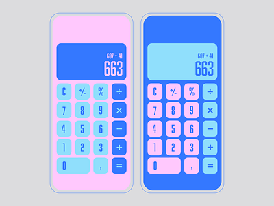 Daily UI Challenge 004 - Calculator dailyui ui