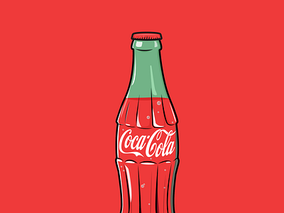 Coca Cola art design drawing dribbble graphic graphicdesign icon illustration illustrator juice logo ui vector