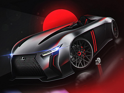 Lexus GT Vision Concept automotive car cardesign cg concept photoshop racecar vehicle