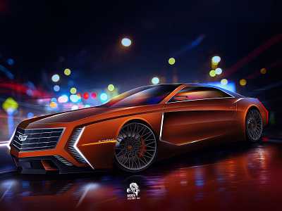 Cadillac Eldorado america automotive cadillac car cardesign cg concept design gm photoshop vehicle vehiculardesign