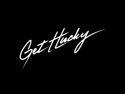 Get Hucky Logo Black frisbee logo tagline team ultimate