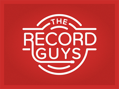 The Record Guys branding design graphic design logo music