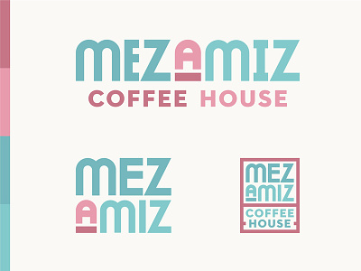 Mezamiz Round Three branding cafe coffee design graphic design logo texas