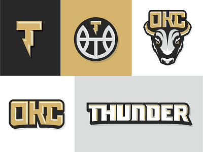OKC Thunder Rebrand basketball graphic design logo rebrand sports