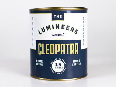 Cleopatra Album-In-A-Can album packaging branding design graphic design music